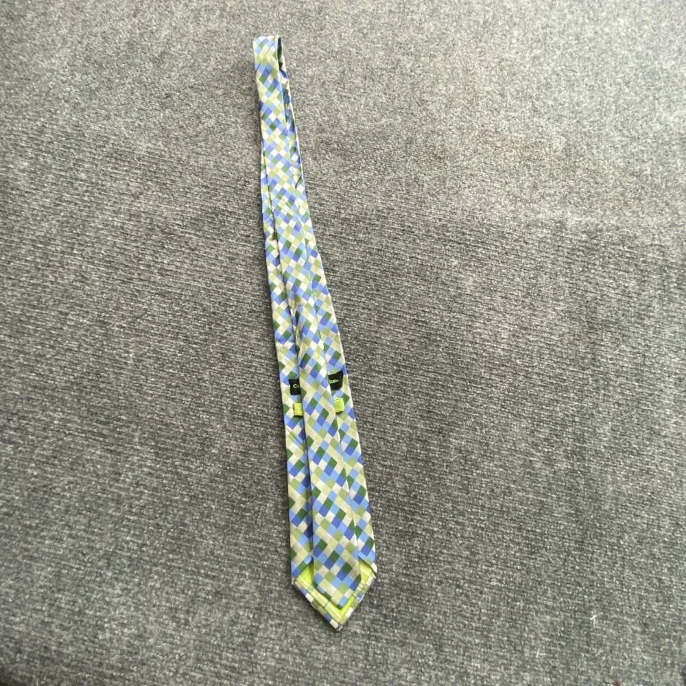 City Of London‎ Tie Mens Multicolor Plaid Preppy Ivy League Career Silk Business